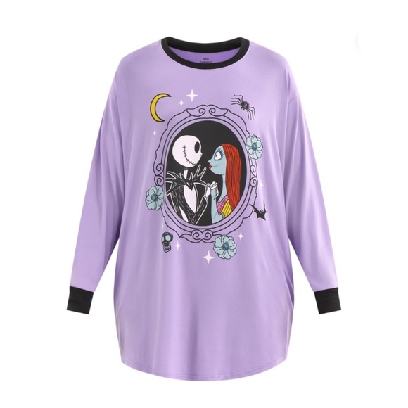💜Bundle 2 Women’s Nightmare Before Christmas Sleep shirts Size:XS(0-2) - Picture 7 of 10